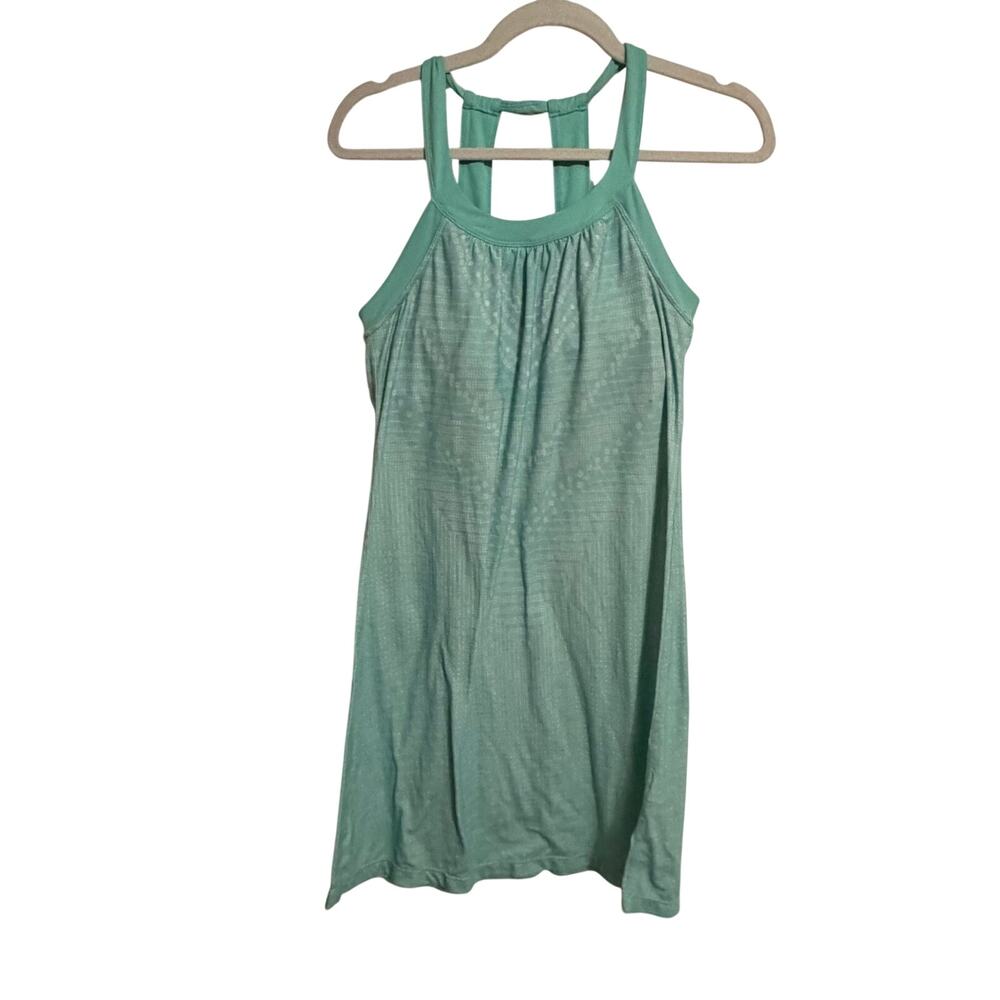 Prana light blue dress w built in bra no pads sz S summery lightweight cute